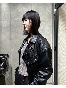 ヴァーディ オモテサンドウ(Vardy omotesando) lob/ロブ ワイドバング 黒髪