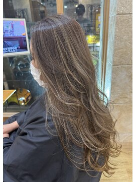 ハツ 橋本(HATSU) 白髪ぼかし◎グレージュハイライト【佐藤こうや】