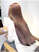 髪質改善×チョコレートピンク