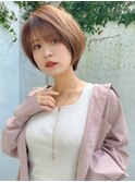 ミニウルフレイヤーカット顔周りカット前髪カットショート錦糸町