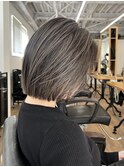 髪質改善トリートメント シャドールーツ バレイヤージュ ボブ