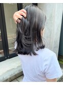 【松本咲花】ブリーチなし夏カラーオリーブグレージュ暗髪カラー