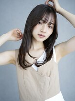 アイティーバイアルバム 北千住店(IT by ALBUM)&nbsp;グレーベージュ顔周りレイヤーオリーブベージュ_F0163