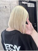 ブロンドカラー/抜きっぱなし/金髪/ハイトーン/ケアブリーチ