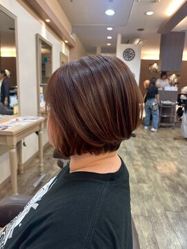 髪質改善/顔周りレイヤーカット/グレージュ[千葉/千葉駅]