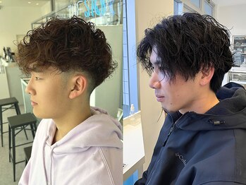 ザスカイ(THE SKY)の写真/第一印象◎好感度men'sスタイル。再現性の高いカット＆パーマで、毎日のスタイリングも快適に。