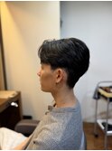 鎌倉メンズセンターパートフェザーパーマ２０代３０代