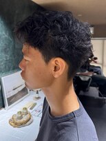 ウォルト 名駅店(walt)&nbsp;名駅 メンズ ルーズパーマ アップバングショート