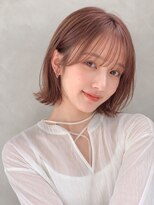 リア トーキョー(Lia TOKYO)&nbsp;【工藤武士】大人外ハネボブ×ピンクベージュ艶髪上品スタイル