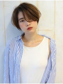 サンド 銀座(sand) 似合わせカットアシメブルージュヴェールウェーブショート