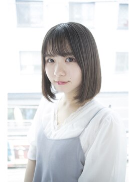 サロンドミルク 原宿(salon de MiLK) 【salon de MiLK 原宿】ベージュ×ツヤサラボブ