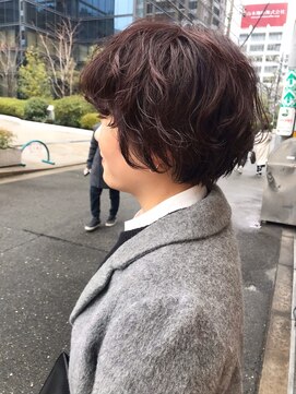 フロート 小阪店(float) ラベンダーカラー_クールショート ピンクグレージュ ボブルフ