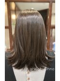 艶感と軽やかさを兼ね揃えたセミロング #外ハネ#ナチュラル