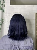 【河野有希】ブリーチありのブルーラベンダー