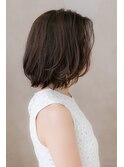 大人ハイライトアンニュイヘアかきあげボブY上尾20代30代40代