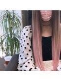 ミルクティーベージュ×ピンクアッシュ×ホワイトベージュ