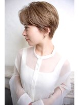 グランアージュ 船橋南口店(grandage)&nbsp;刈り上げ女子/ハンサムショート/ミルクティーベージュ髪質改善