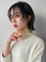 ベイルーム(BAYROOM by HONEY omotesando) 大人可愛い20代30代40代小顔ショートウルフ×ブラックグレージュ