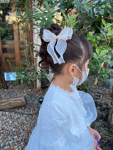 子供ヘアセット【お呼ばれヘア、ドレス、七五三】