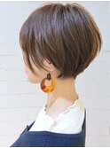 札幌ショート☆暗髪前下がりショートボブ