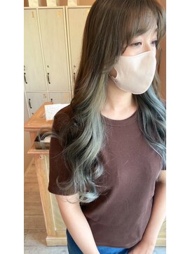 ブランココ(BlanCoCo) インナーカラー×ホワイトアッシュ#三重県#ベージュカラー