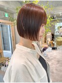 【mee.】前髪/マチルダボブ/ピンクベージュ/ウルフ2