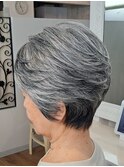 【グレイヘアー大人ショート♪】
