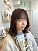 ダークレッド◎くびれミディアム