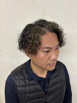 イナバ(Hair Life INABA) スパイラルパーマ×ツーブロックスタイル