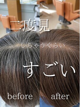 サンタフェ 柳津店(Santa'Fe) Santa'Fe式脱白髪染め白髪ぼかしカラー[ビフォーアフター]