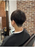 ウルフ/アッシュブラック/カルマパーマ/ベリーショート