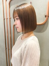 ロンド エスポワール 錦糸町(Lond espoir) イメチェン外ハネボブ美髪ワイドバングミディアム縮毛矯正韓国