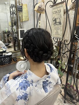 ブーミー(Bor mee) 【Bormee】和装/七五三ヘアセット/訪問着ヘア/編み込みアレンジ