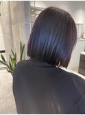 sae 【　切りっぱなしボブ×ラベンダーピンク　】