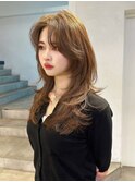 ウェーブミディアム似合わせカット韓国レイヤー吉祥寺　kanon