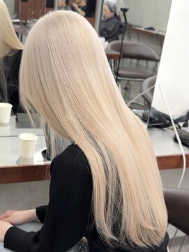 ニコ トウキョウ 渋谷(nico TOKYO) ホワイトブロンドダブルカラーケアブリーチハイトーン髪質改善