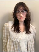 ミディアムレイヤー ロングレイヤー 前髪カット レイヤー