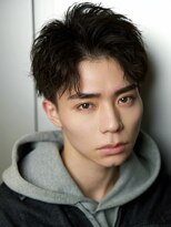 ルーシー 渋谷(LUCEY)&nbsp;センターパートフェザーパーマシャドウパーマメンズパーマ