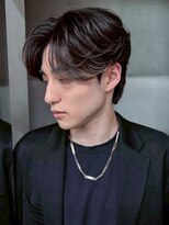 アルバム 新宿(ALBUM SHINJUKU)&nbsp;韓国マッシュフェザーパーマブルーブラック_ba554402