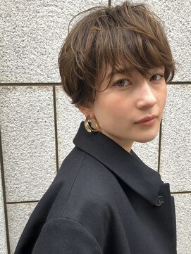 アミー 駒澤(Ammy komazawa) #切りっぱなしボブ #前下りボブ #透明感カラー #白髪染め