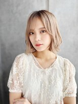 ティエル 町田店(tiel)&nbsp;【町田】韓国風シースルーバング×ハイトーンボブ／ミディアム