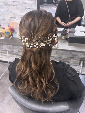 オズ 梅田店(OZ) MIX巻きハーフアップ