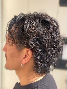 メンズミディアムパーマ