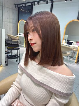 ロンドメリア 天神大名店(Lond Melia) 黒髪カタログ/オリーブグレー/小顔に見せるヘア/クラゲヘアー