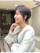 コール ネックス ザ サロン 表参道(COALL nex the salon)&nbsp;ココアベージュ前髪あり小顔愛されマッシュショート