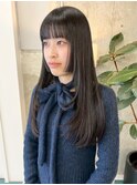 栄黒髪垢抜けレイヤーロングスタイル