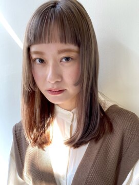 スミス 秋葉原(Smith) レイヤーカットハッシュカット顔まわりミディアムロング