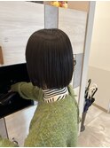 切りっぱなしボブ