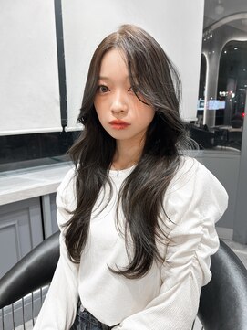 ロンドジェネルーズ 柏(Lond generous) オリーブグレージュ×ラフレイヤーカット