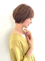 ハピネス 王寺店(Happiness)&nbsp;大人丸みショートハイライトカラー　奈良王寺　20代30代40代